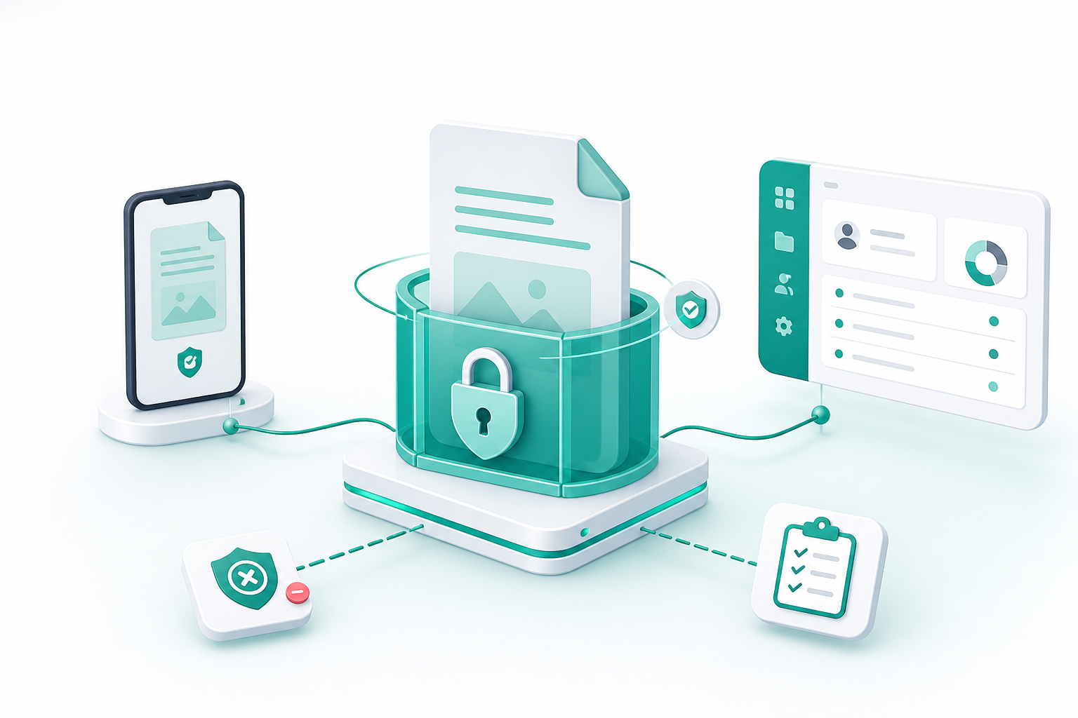 Secure document control illustration